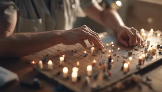 A professional practitioner conducting a distant healing session, Isometric